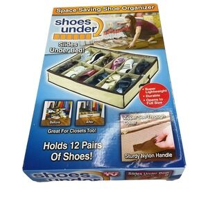 Shoes Under Space Saving Under Bed Shoe Organizer Holds 12 Pairs As Seen On TV